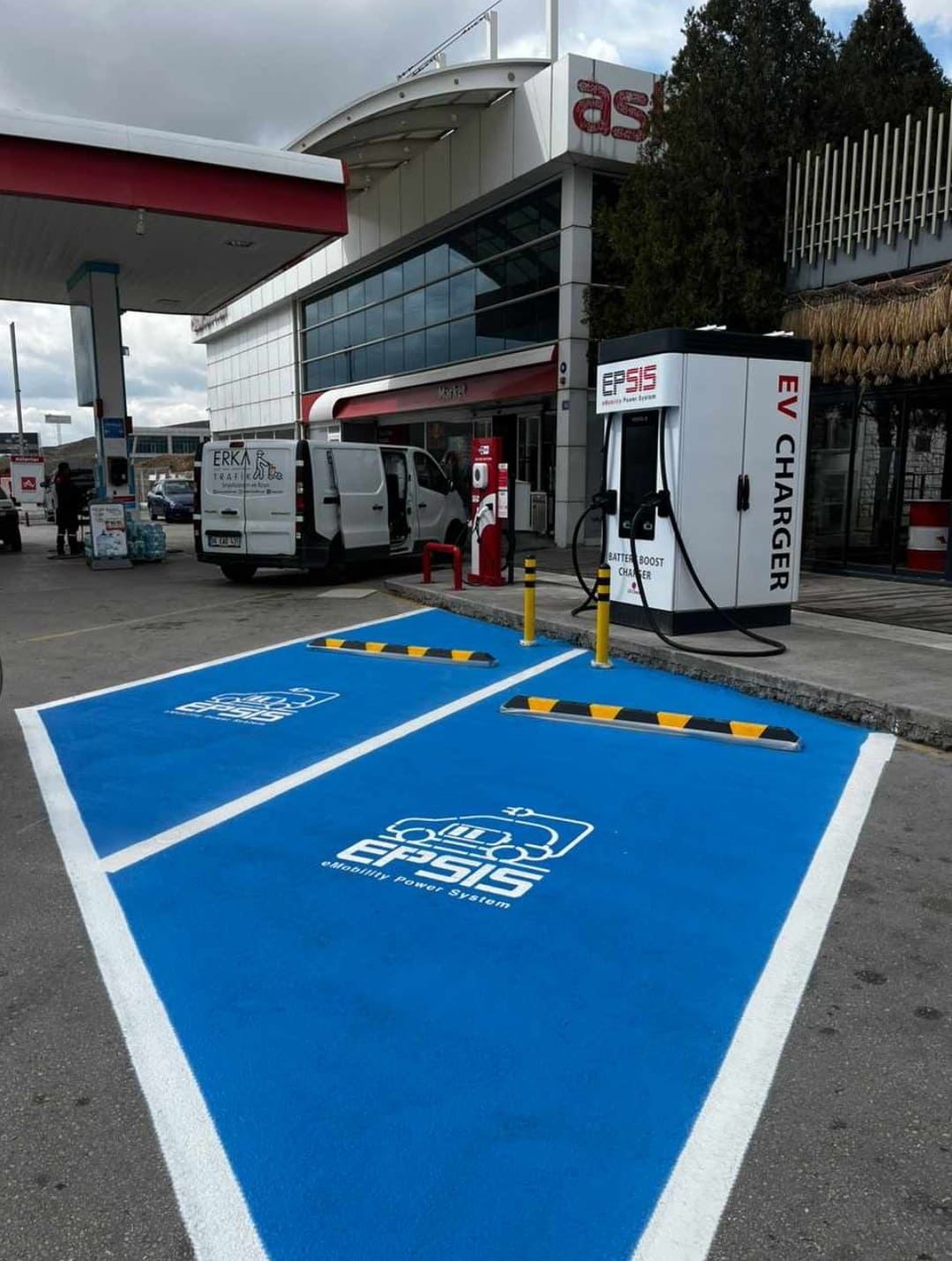 Elektrikli Şarj Alanı Boyama uygulama örneği
